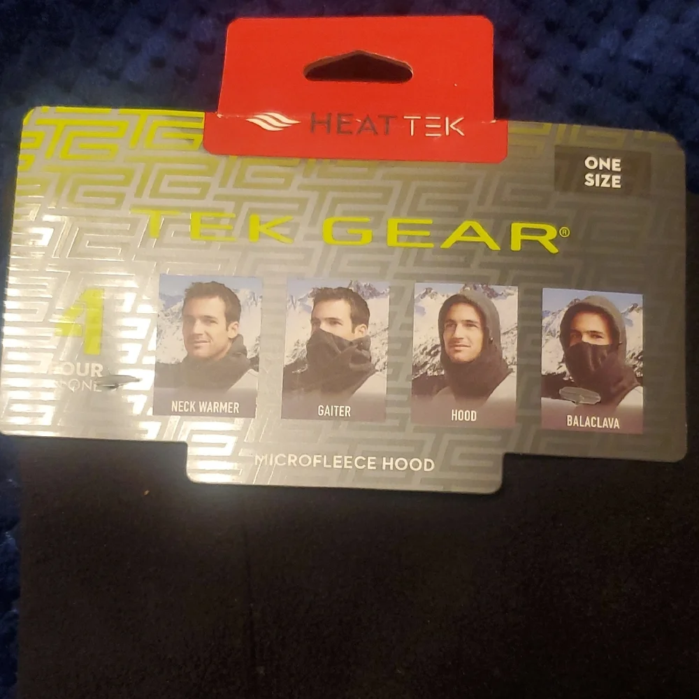 Tek Gear Black Microfleece Hood
